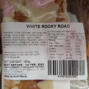 Freckleberry white chocolate rocky road 150g