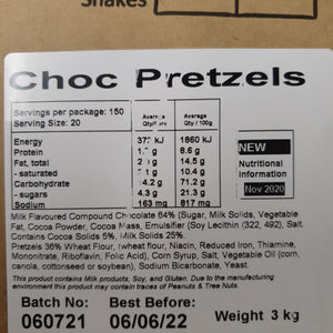 Milk Chocolate Pretzels, Everfresh 100g