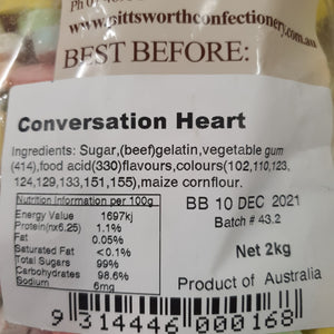 Conversation Hearts, 100g