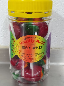 Rosey Apple Lolly Pop, Johnson's Handmade 10pk GF