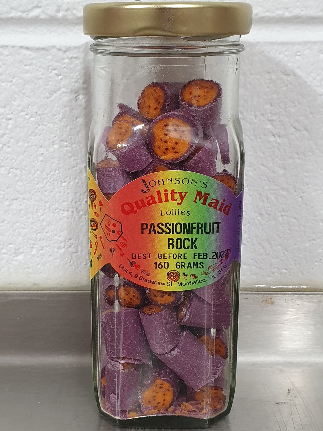 Passionfruit Rock, Johnson's Handmade 160g GF