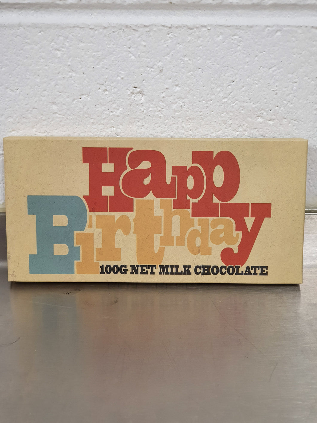 Happy Birthday Milk Chocolate Bar, Bellaberry 100g