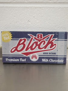 V8 Block Milk Chocolate Bar, Bellaberry 100g