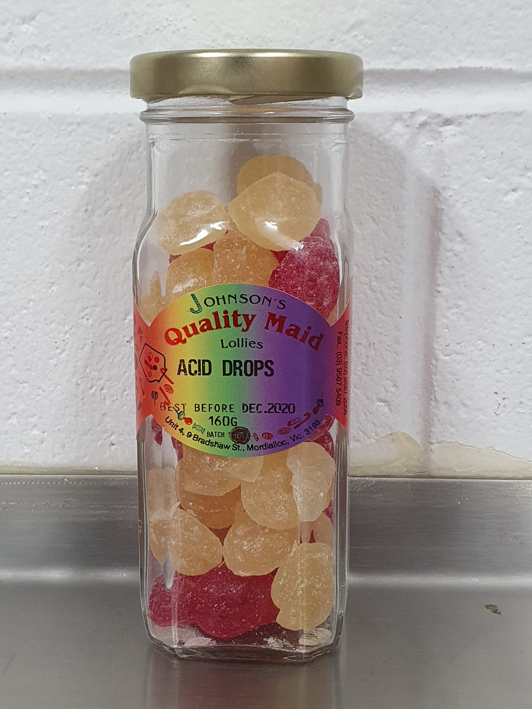 Acid Drops , Johnson's Handmade 160g GF