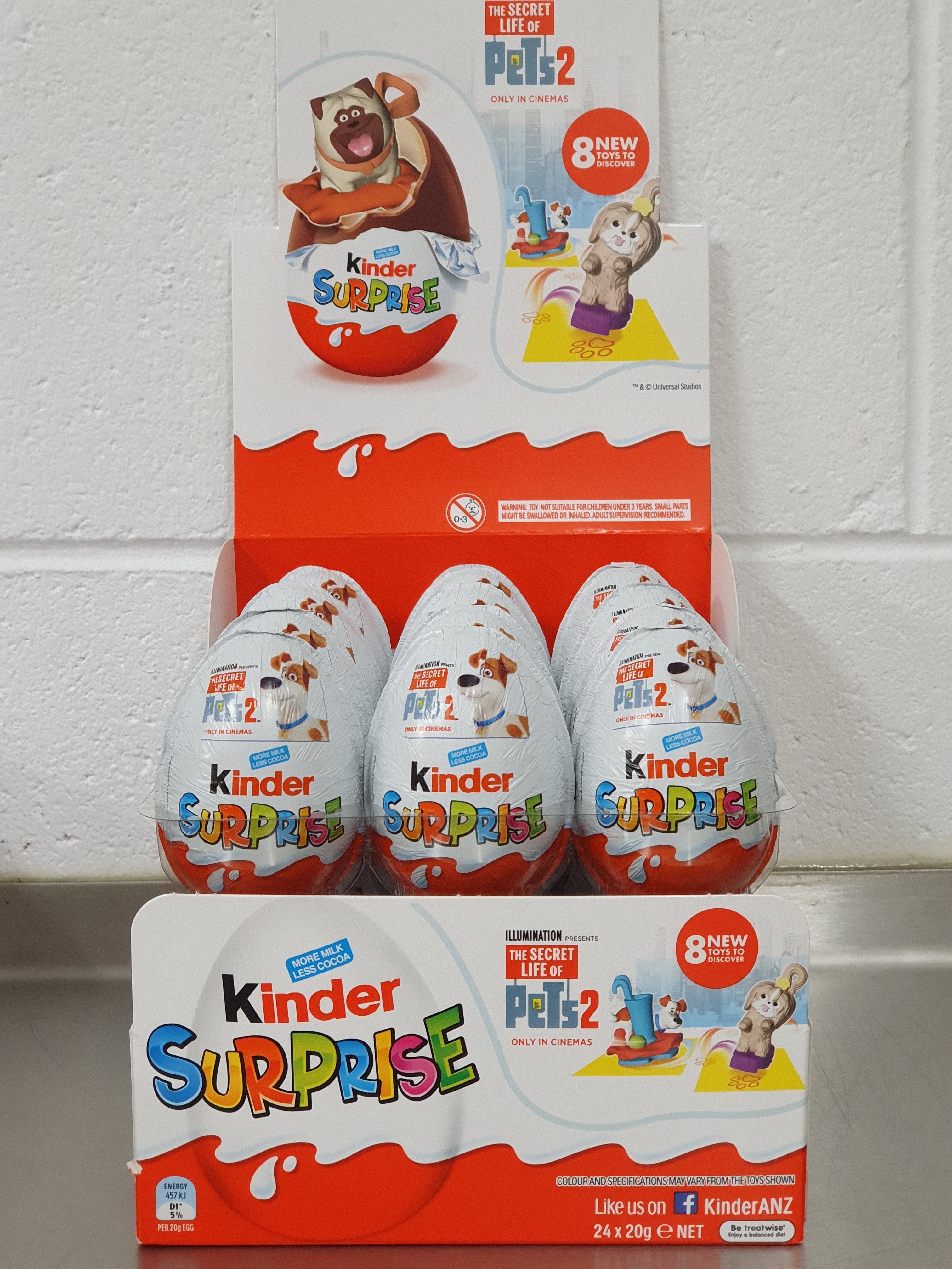 Surprise, 20 g – Kinder : Barre régulière