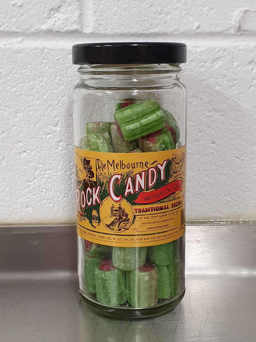 Watermelon Rock, Melbourne Rock Candy Company 170g GF