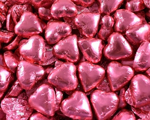 Milk Chocolate Heart, Pink 8g