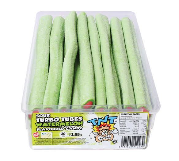 Sour Turbo Tube, watermelon