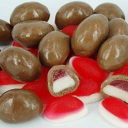 Milk chocolate coated strawberries& cream, Everfresh 100g