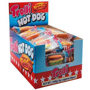 Mini Hotdog 9g, Trolli, GF