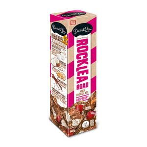 Darrell Lea milk chocolate raspberry rocky road 145g