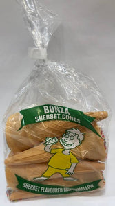 Bonza sherbet cones 150g