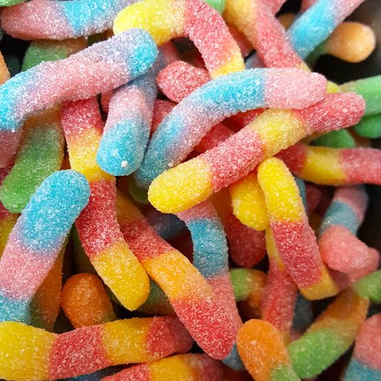 Sour Worms, Jolly Lolly 100g