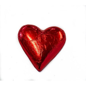 Large Milk Chocolate Heart, Red 30g